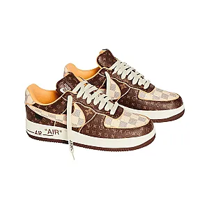 Nike Air Force 1 Low Louis Vuitton Monogram Brown Damier Azur